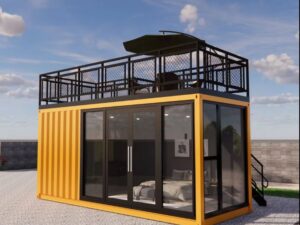 Container Homestay 1 Phòng Ngủ – Mẫu Rooftop View